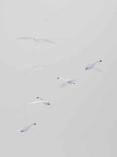 Elegant Scandinavian Swan Mobile