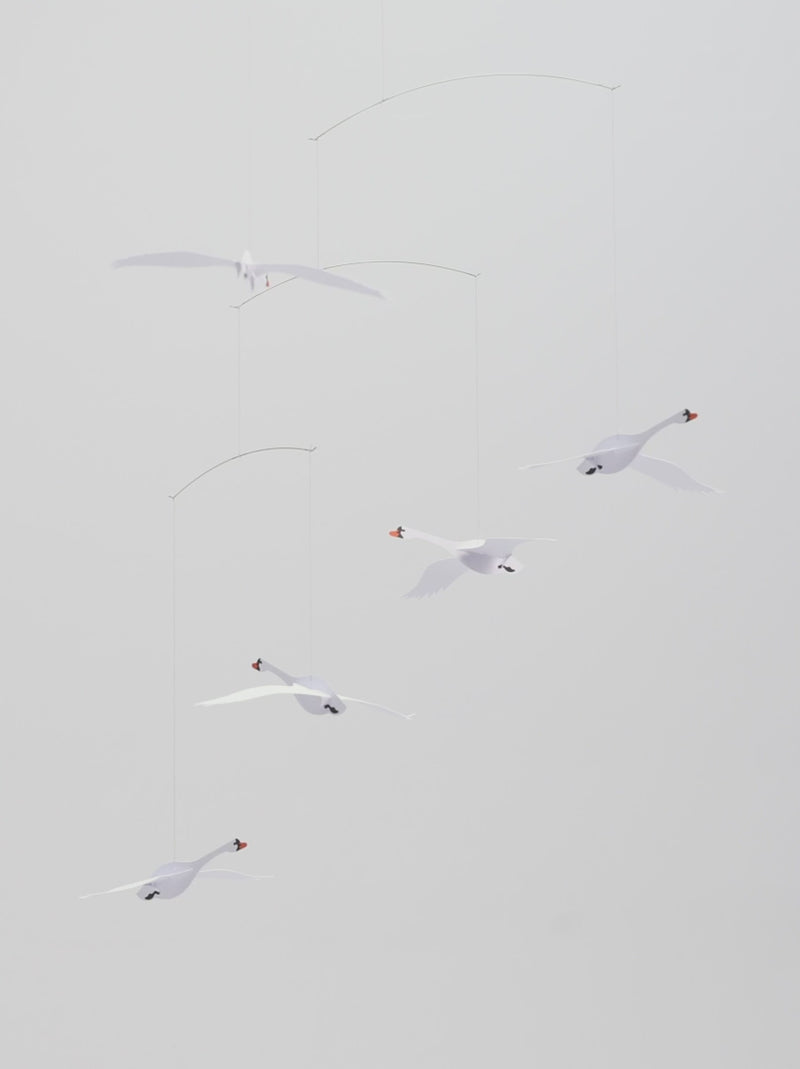 Elegant Scandinavian Swan Mobile