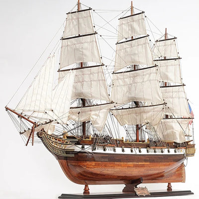 Handmade USS Constellation Sailing Ship Model