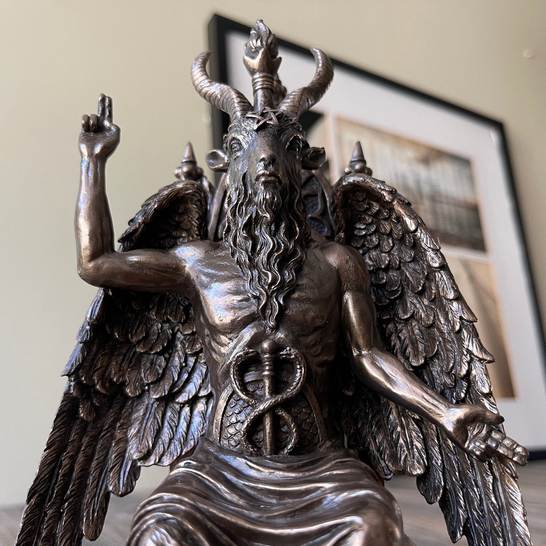 Large Baphomet Statue, Altar Statue, Devil Statue, Occult Items - Oddities  For Sale has unique