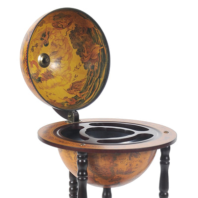 Mini Bar Globe Liquor Cart Cabinet