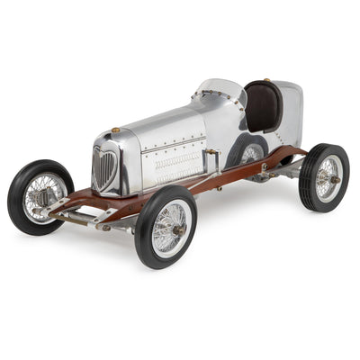 Silver Bantam Midget Spindizzy Racer Car Model