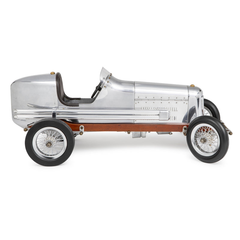 Silver Bantam Midget Spindizzy Racer Car Model