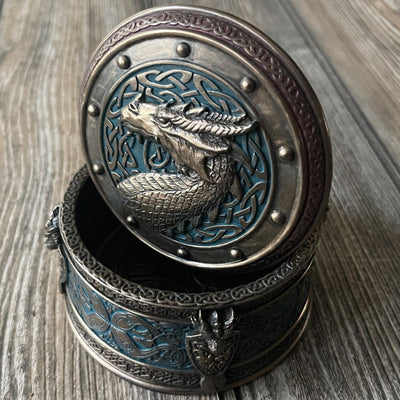 Dragon Round Trinket Box