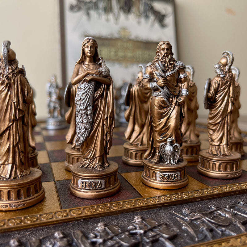 Greek VS Roman Pantheon Chessman Set