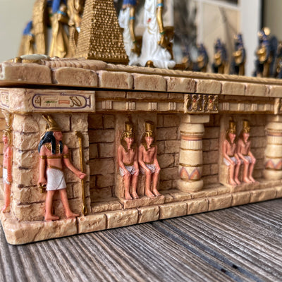 Egyptian Goods Chess Set With Ankh Battlefield Board