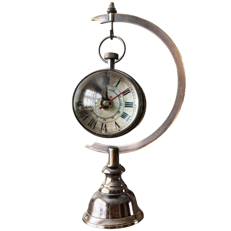 Victorian Eye Of Time Desk Clock