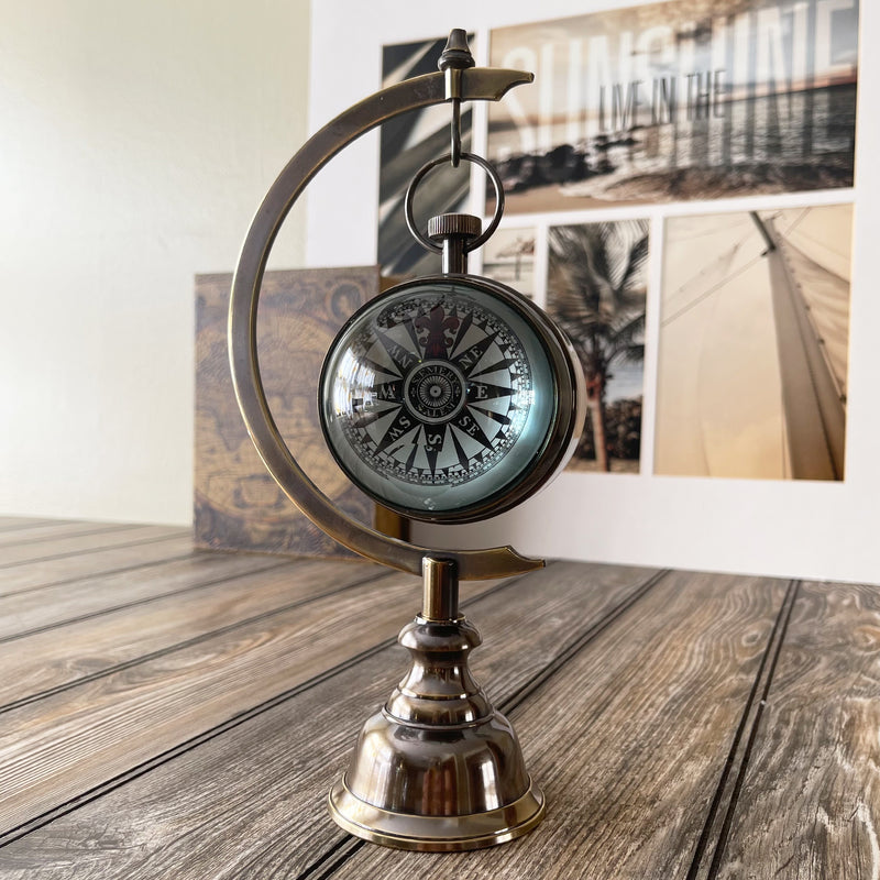 Victorian Eye Of Time Desk Clock