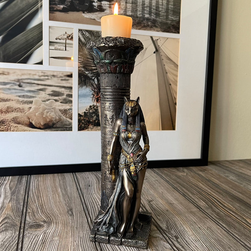 Bastet Statue Candle Holder