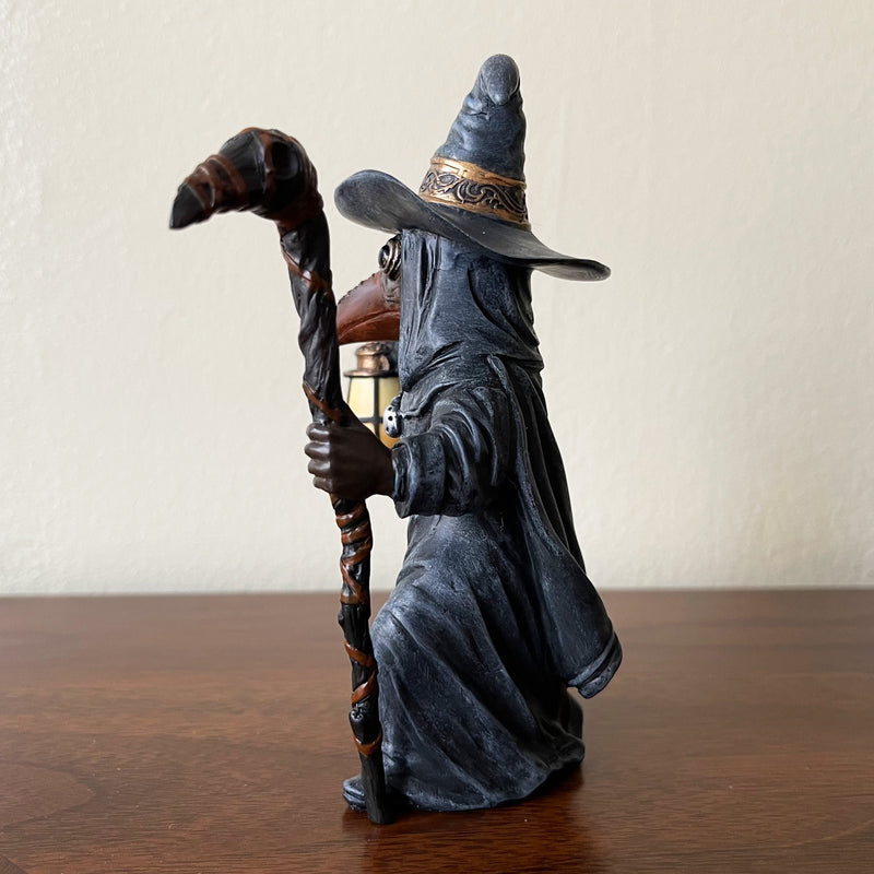 Handmade Plague Wizard Miasma Doctor Figurine Side