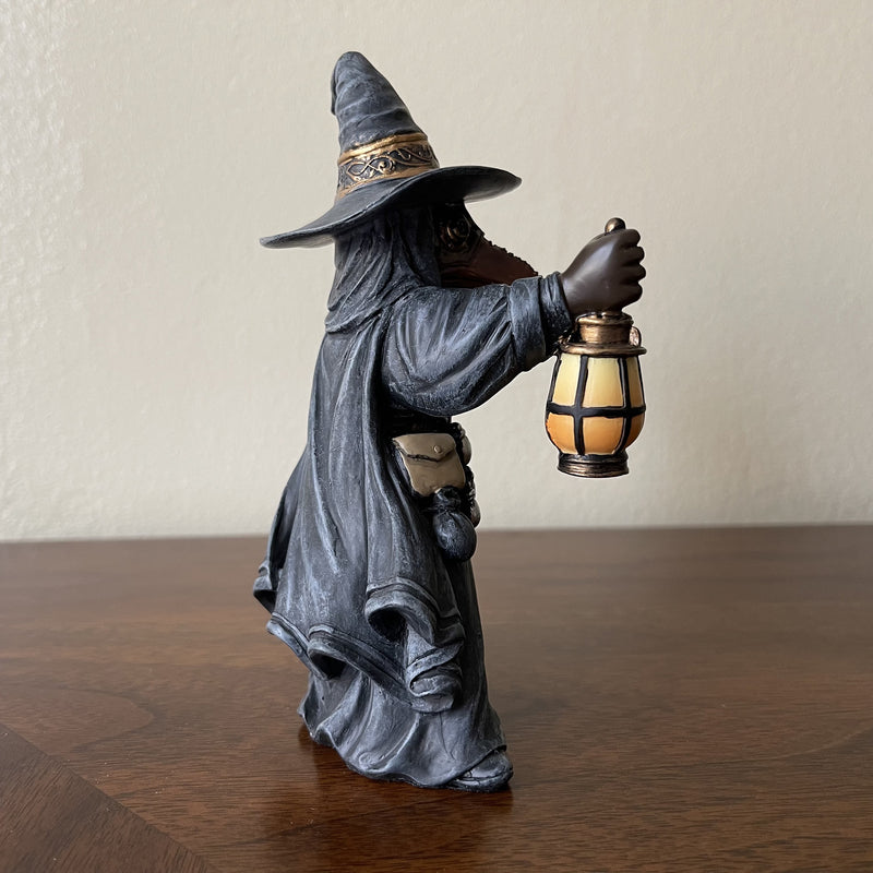 Handmade Plague Wizard Miasma Doctor Figurine Side View