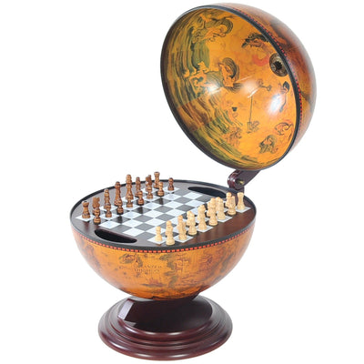 Vintage Style Globe Chess Set