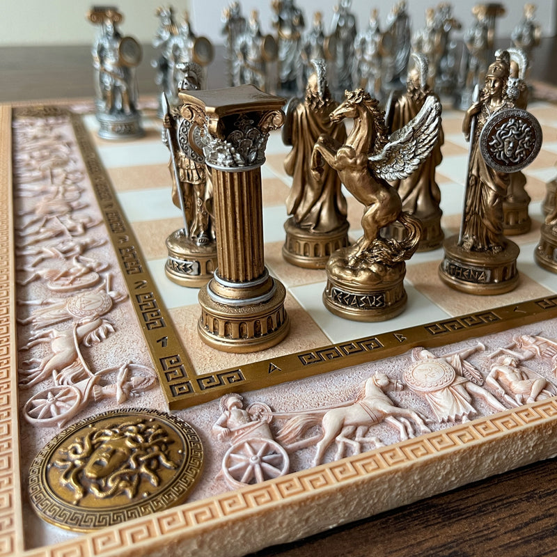 Greek Roman Pantheon Chessman Set