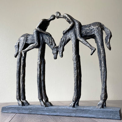 Two Saddlers In Love Statue Home Decor LoveArt