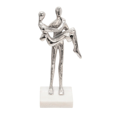Handmade Love Couple Metal Sculpture Statue