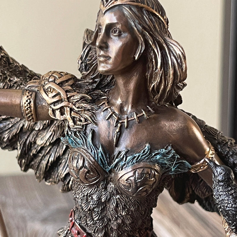 The Morrigan Celtic Goddess Of War Statute Front