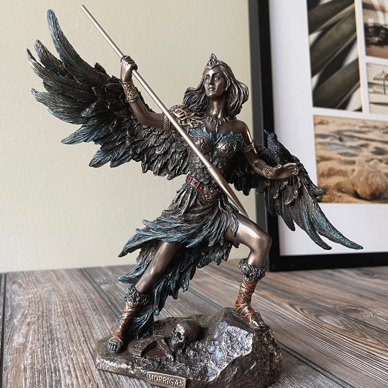 The Morrigan Celtic Goddess Of War Statute Cover