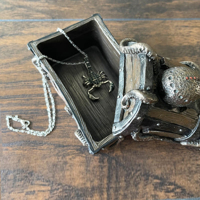 Steampunk Octopus Treasure Chest Trinket Box