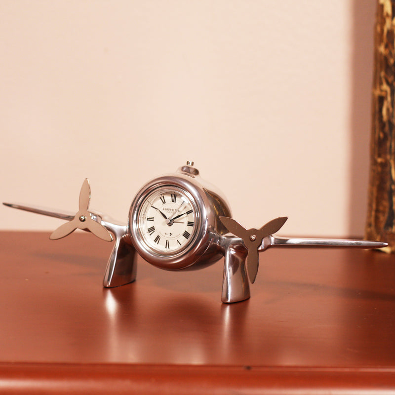 WWII Airplane Propeller Table Flight Clock