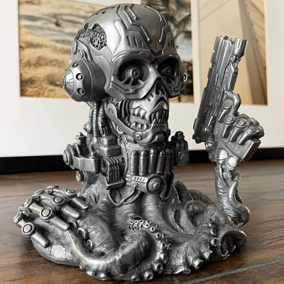 Steampunk Roboctopus Skull