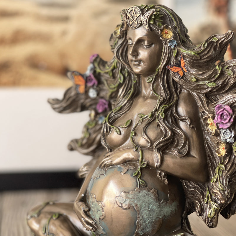 Pregnant Mother Gaia With Butterflies