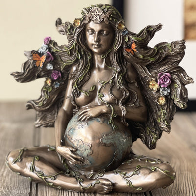 Pregnant Mother Gaia With Butterflies