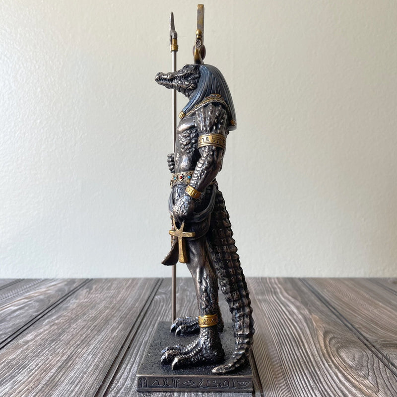 Egyptian God Of The Nile Sobek Statue