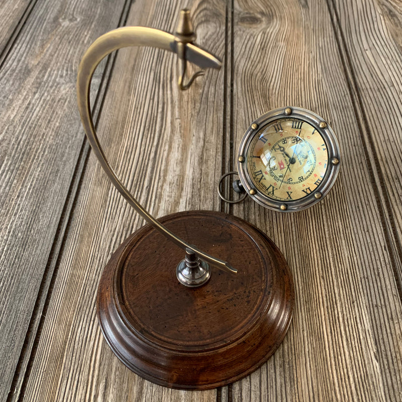 Titanic Porthole Optical Glass Desk Clock