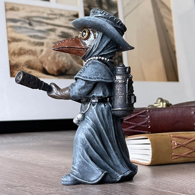Unique Handmade Plague Doctor Figurine