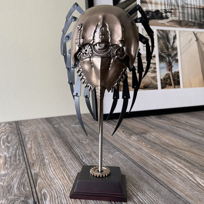 Steampunk Horseshoe Crab On Display Stand