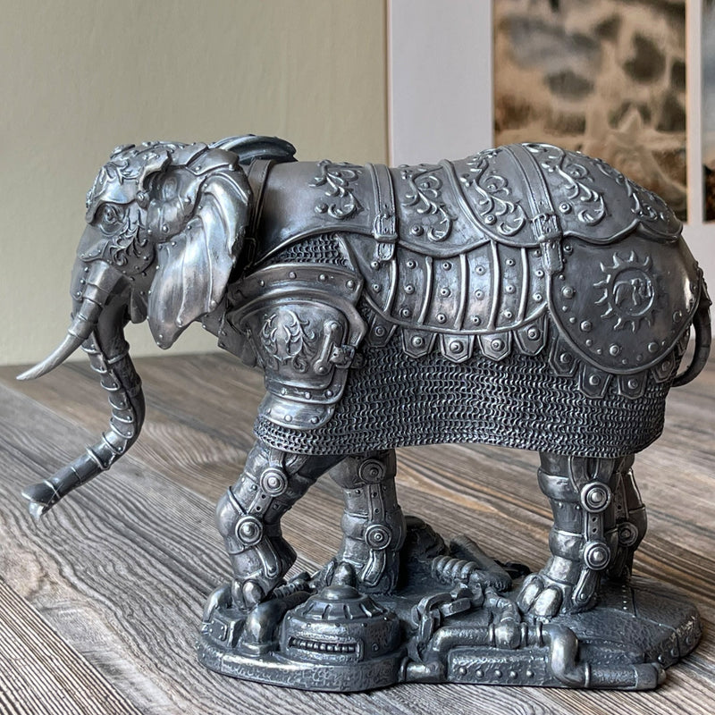 Steampunk Mechanical Elephant Statue