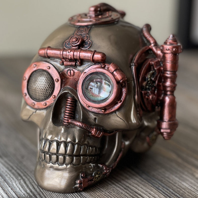 Steampunk Skull Trinket Box