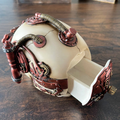 Steampunk Skull With Secret Trinket Box
