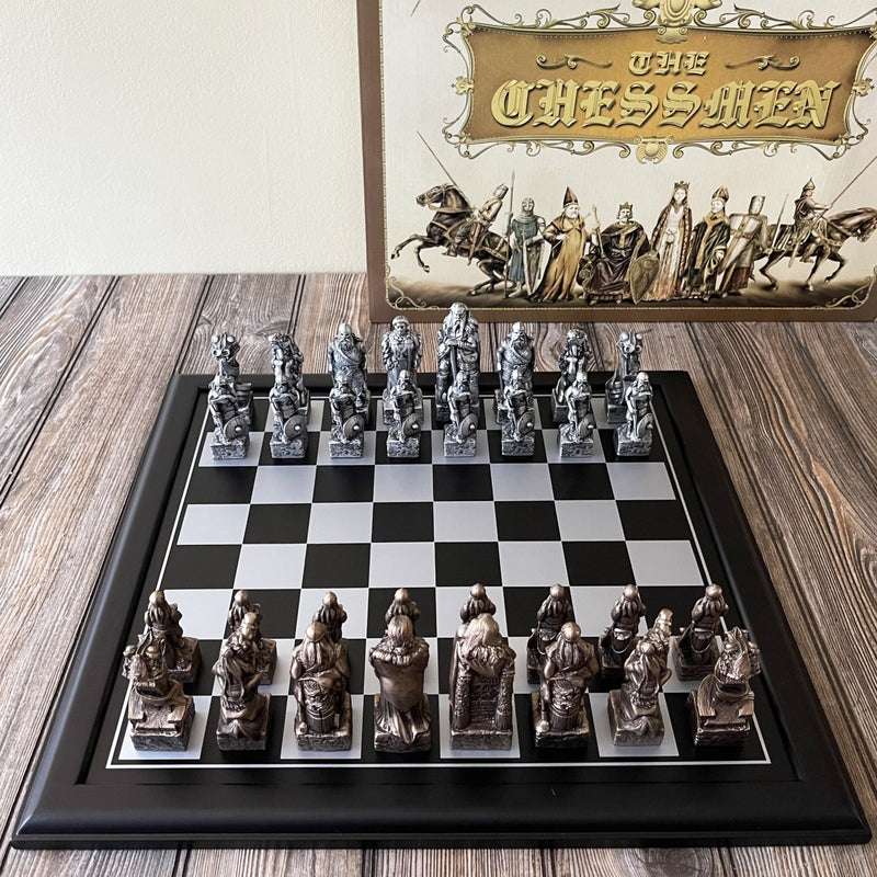 Nordic Viking Chess Set With Wooden Board