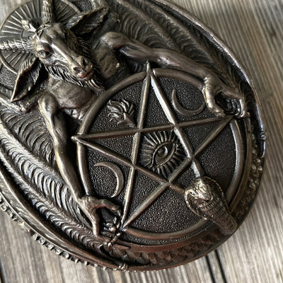 Wiccan Pentagram Baphomet Trinket Box