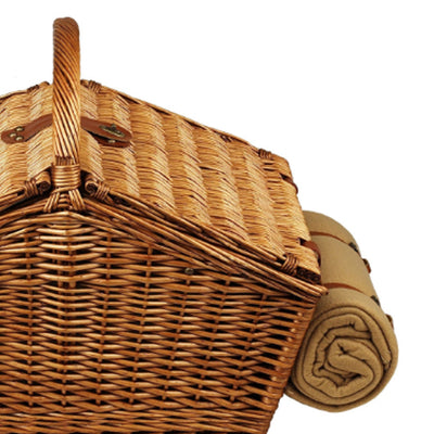 Willow Woven English Picnic Basket Set