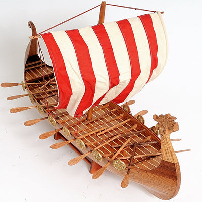 Wooden Viking Dragon Boat