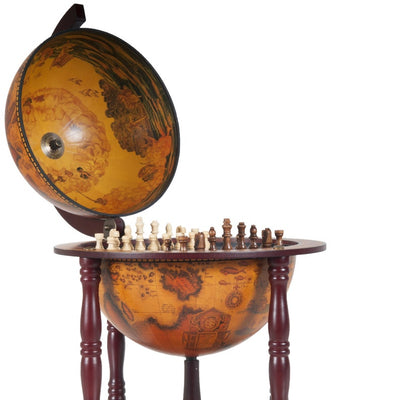 World Map Globe Chess Set