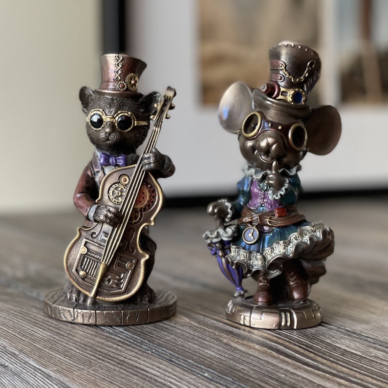 Steampunk Cat And Mouse