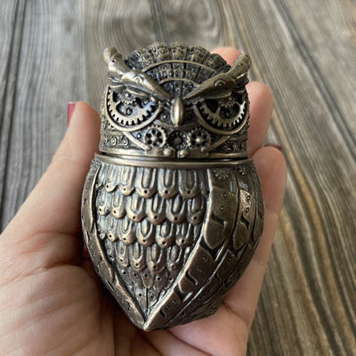 Steampunk Owl Trinket Box